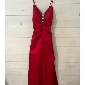 Masquerade | Red Ball Gown Dress Size 3/4